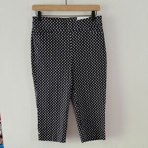 NWT Chico's Brigitte Dot Capri in Black Size 2